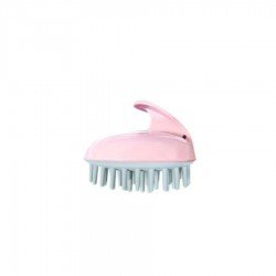 Ams Pink Silicone Tip Scalp Massager Shampoo Brush 