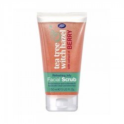 Boots Tea Tree & Witch Hazel Berry Boost Jelly Face Scrub 150 Ml