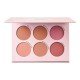 Lend yourself a striking look by using this blush palette