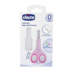 Chicco Baby Short Blade Scissors Pink 0 Month