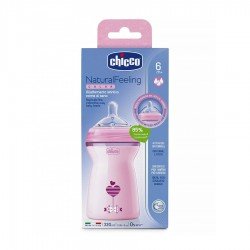 Chicco Natural Feeling Rose Bottle m6+ 330ml