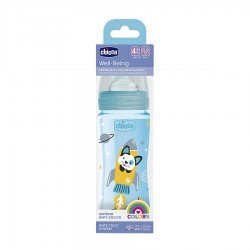 Chicco Well Being Colors Bottle 4 Months Blue 330ml