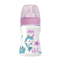 Chicco Well Being Colors Bottle Silicone 0 Month For Girl 150ml