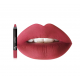 This matte lipstick easily nourishes lips with a velvety