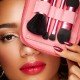 Portable stand and set of 4 professional brushes for the