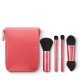 Portable stand and set of 4 professional brushes for the