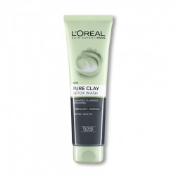 L'Oreal Paris Pure Clay Black Face Cleanser with Charcoal, Detoxifies & Clarifies 150ml