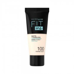 Maybelline Fit Me Matte & Poreless Foundation 100 Warm Ivory