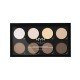 The contour palette from NYX includes light and dark shades