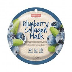 Purederm Circle Sheet Mask Collagen Blueberry 