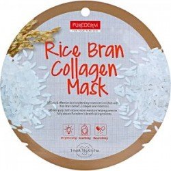 Purederm Circle Sheet Mask Collagen Rice Bran 