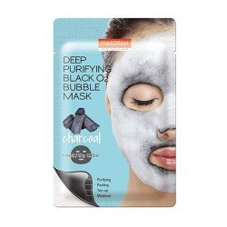 Purederm Deep Purifying Black O2 Bubble Mask - Charcoal 1Pcs