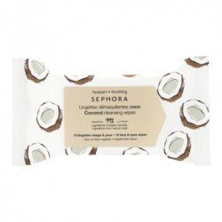 Sephora Cleansing & Gentle Exfoliating Wipes Coconut  10xWipes